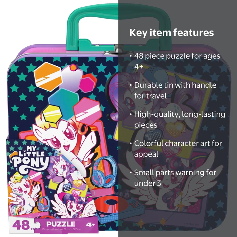 Spin Master Games, My Little Pony 48-Piece Puzzle in Tin with