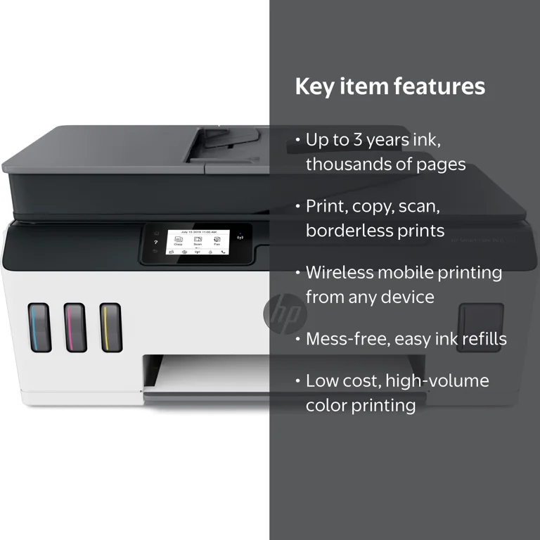 HP, Wireless All-in-One Ink Tank Printer, 651, 7XV38AB1H - Walmart.com