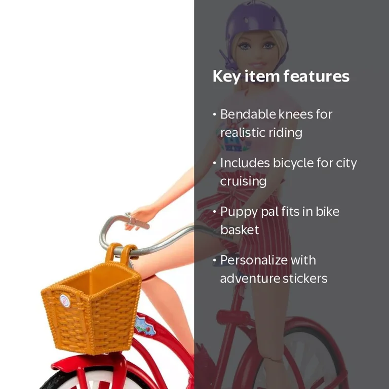 Barbie Pink Passport Holland Doll, Bicycle, Puppy, Clothes, Travel