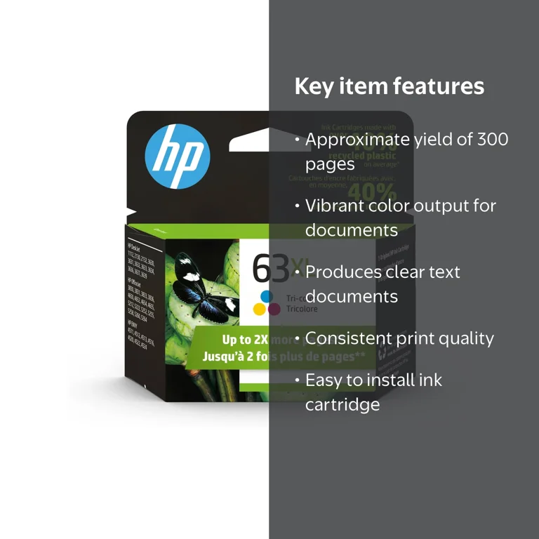 HP, Ink Cartridge, F6U63AN#140, Tri-color 300 Pages - Walmart.com