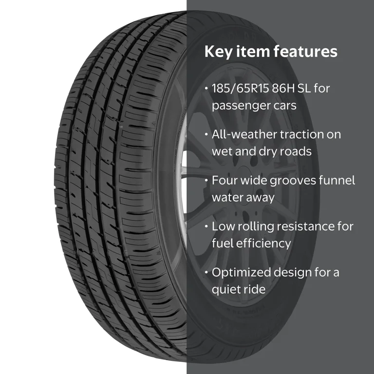 Solar 4XS + All Season 185/65R15 86H Passenger Tire - Walmart.com