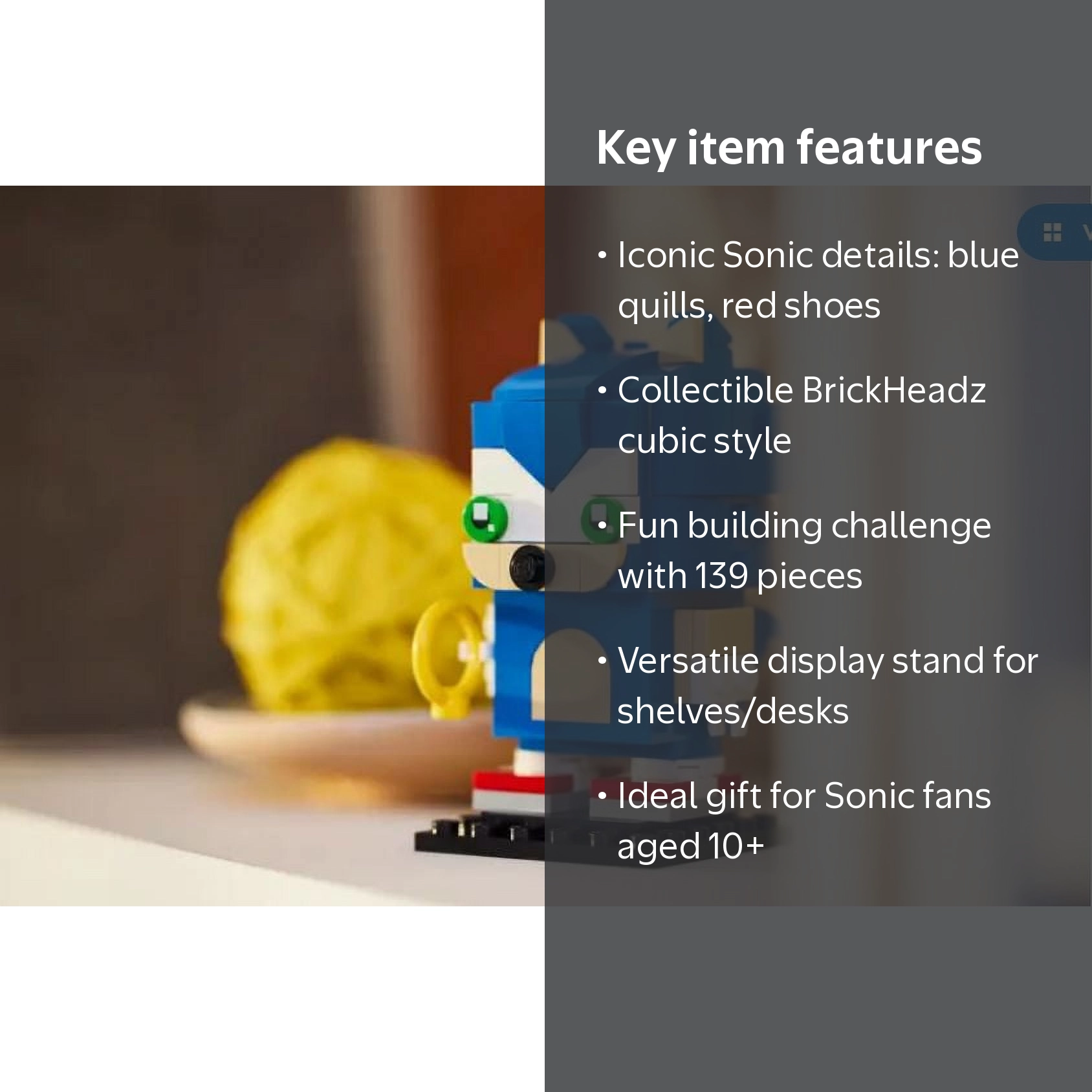 レア! CD BUG SO CRAZY LEGO, Sonic the Hedgehog set, 40627, 139 Pieces, includes