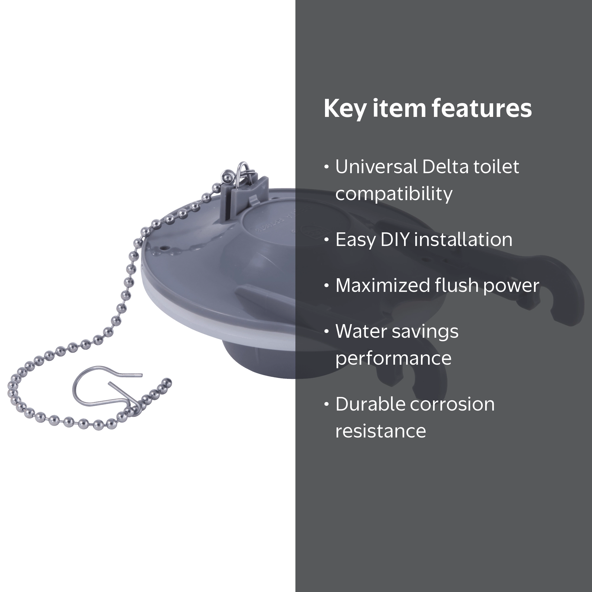Delta Flapper (ABS and Rubber Gasket) RP72472 - Walmart.com