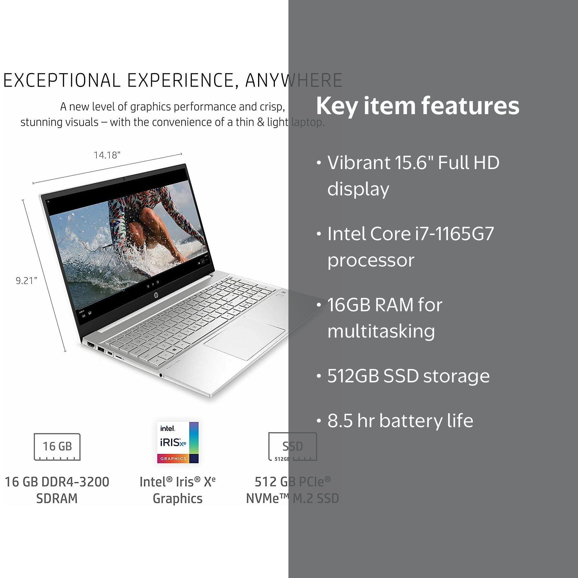 Free Shipping! \HP Pavilion Laptop 15.6\\ FHD, Intel Core i7