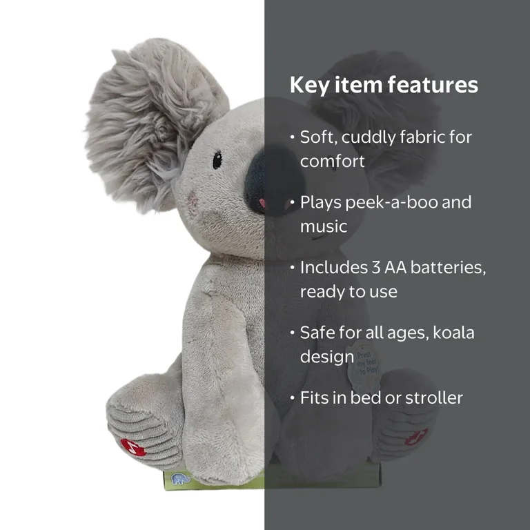 Spark Create Imagine Peek-a-Boo Grey Koala, for All Ages - Walmart.com