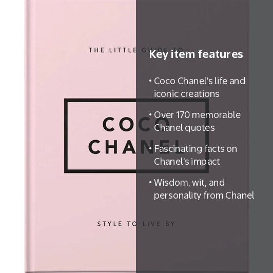 Little Books of Fashion : The Little Guide to Coco Chanel
