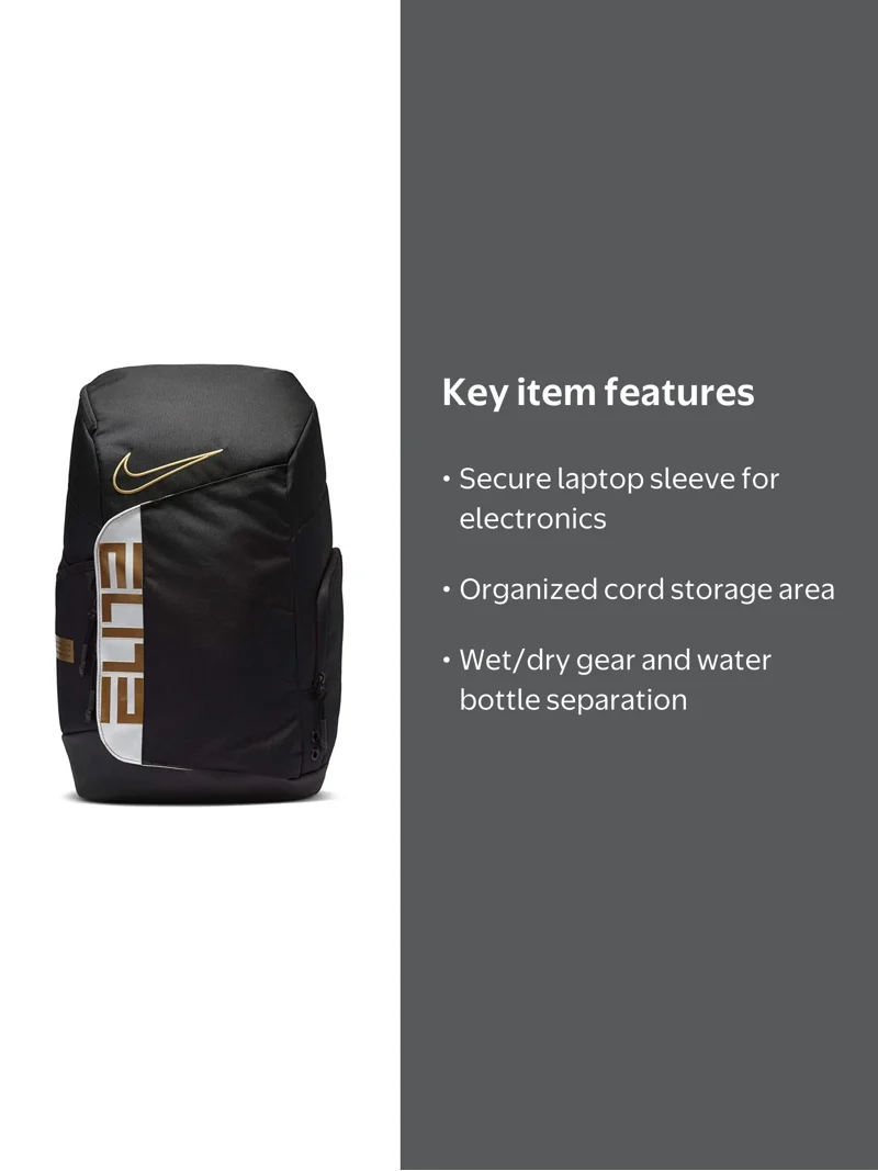 Nike Elite Pro Hoops Backpack, Basketball Gear, Large Compartment