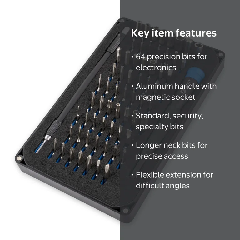 iFixit Mako 64-Piece Precision Driver Kit for Electronics Repair