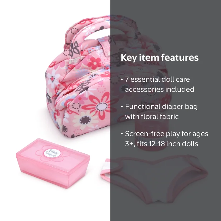 Melissa & Doug Mine to Love Doll Diaper Changing Set, 7 pcs, Doll