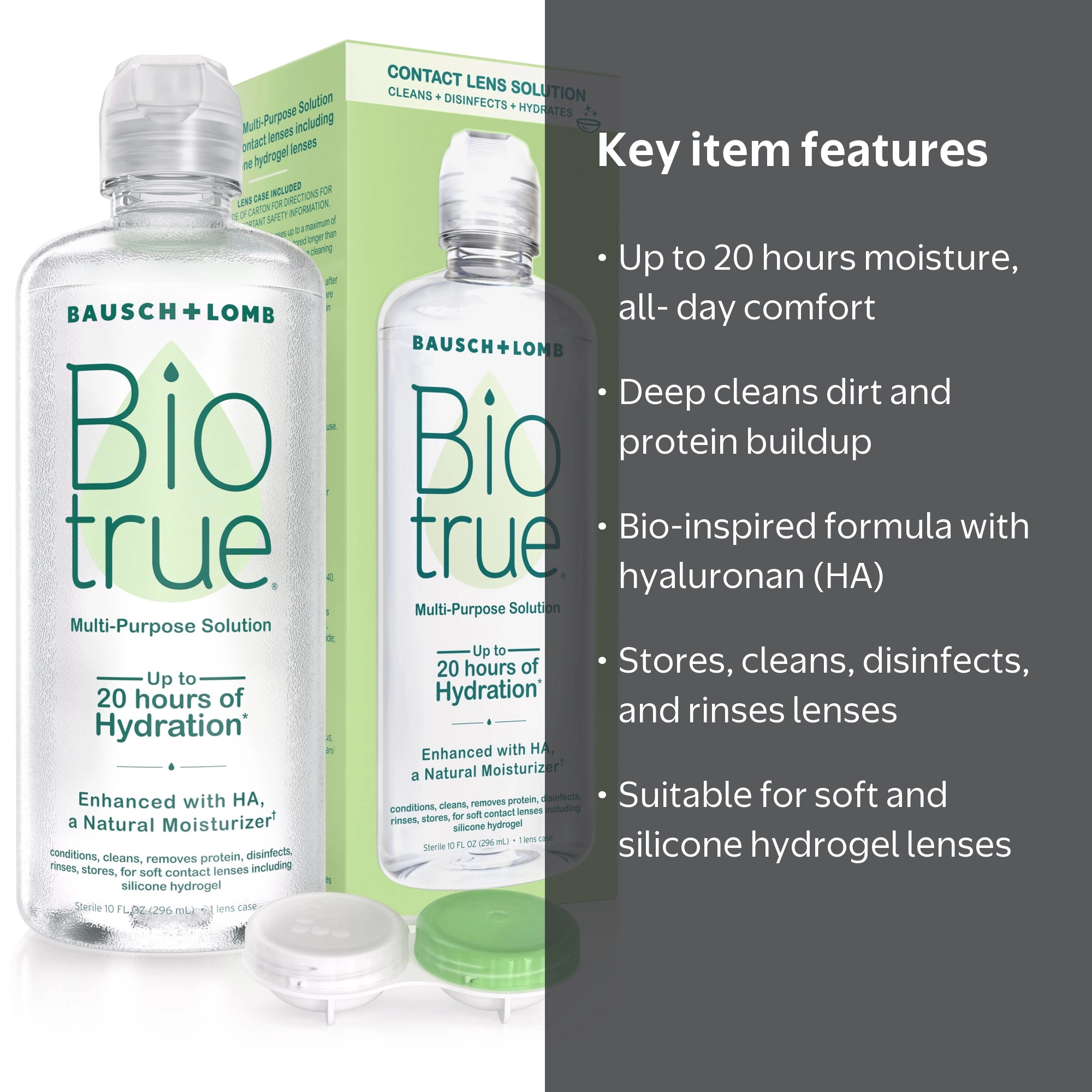 Biotrue Original Multi-Purpose Contact Lens Solution with Lens