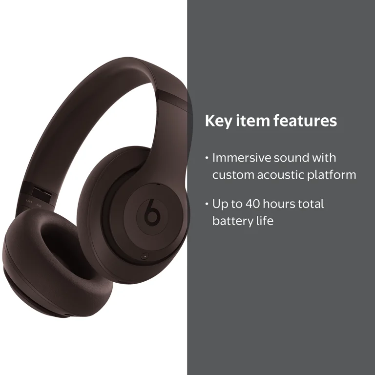 Beats, Wireless Headphones, Studio Pro, Deep Brown - Walmart.com