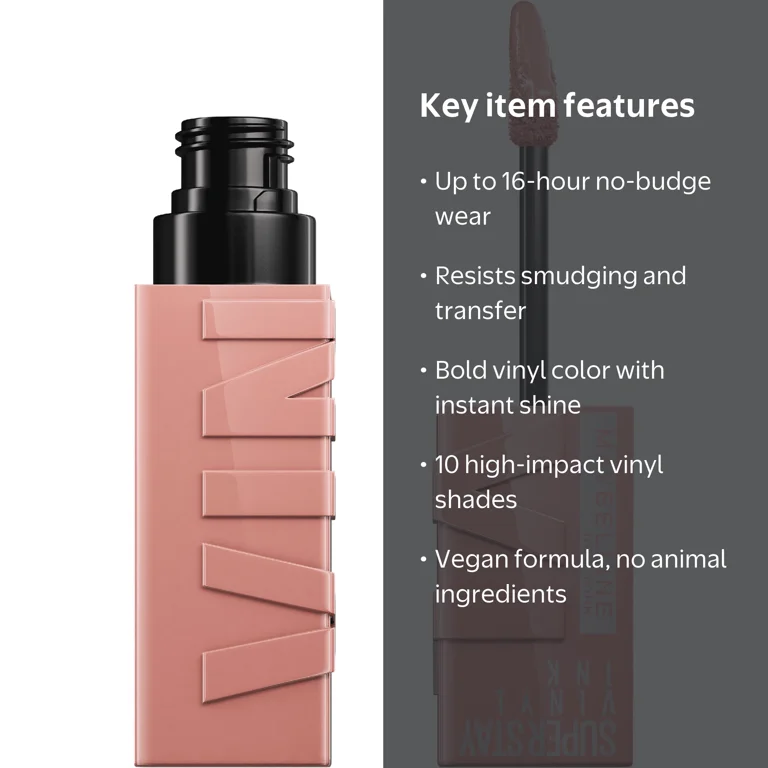 Maybelline, Liquid Lipstick, No. Captivated, Vinyl Ink Longwear
