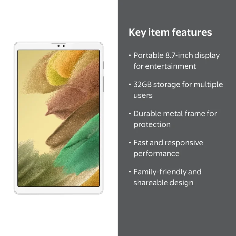 Samsung Android Electronics Pad - Galaxy A7 Lite 8.7