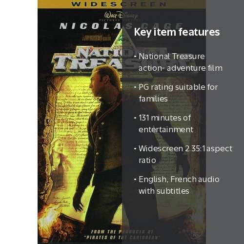 Walt Disney Pictures, National Treasure, DIGITAL VIDEO DISC