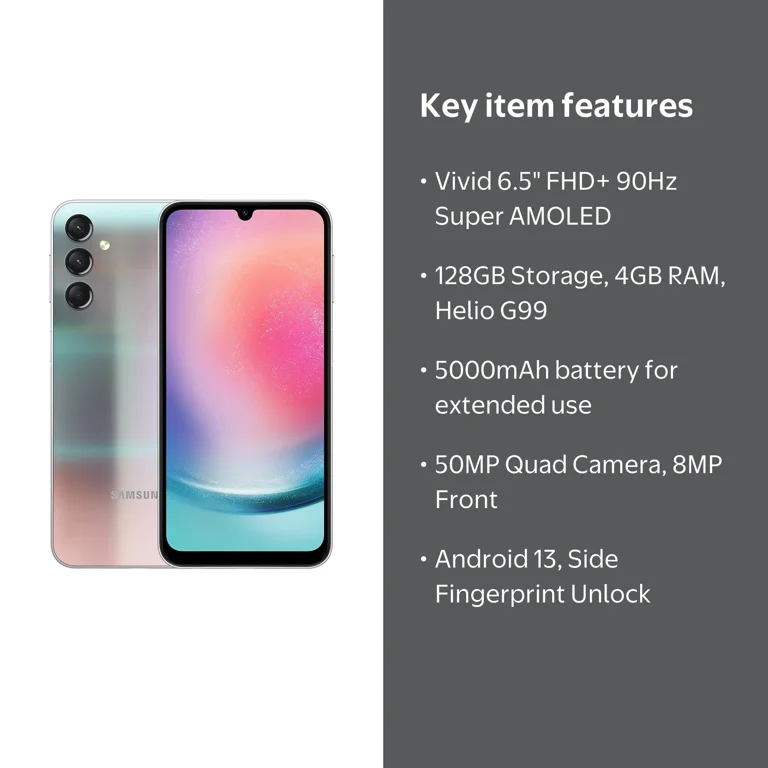 SAMSUNG Galaxy A24, 128GB, 4GB, 6.5