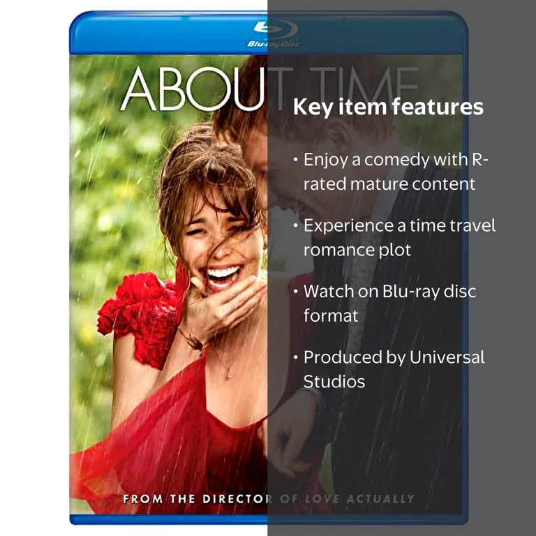 Universal, About Time Blu-ray, R, Love and Time Travel Comedy
