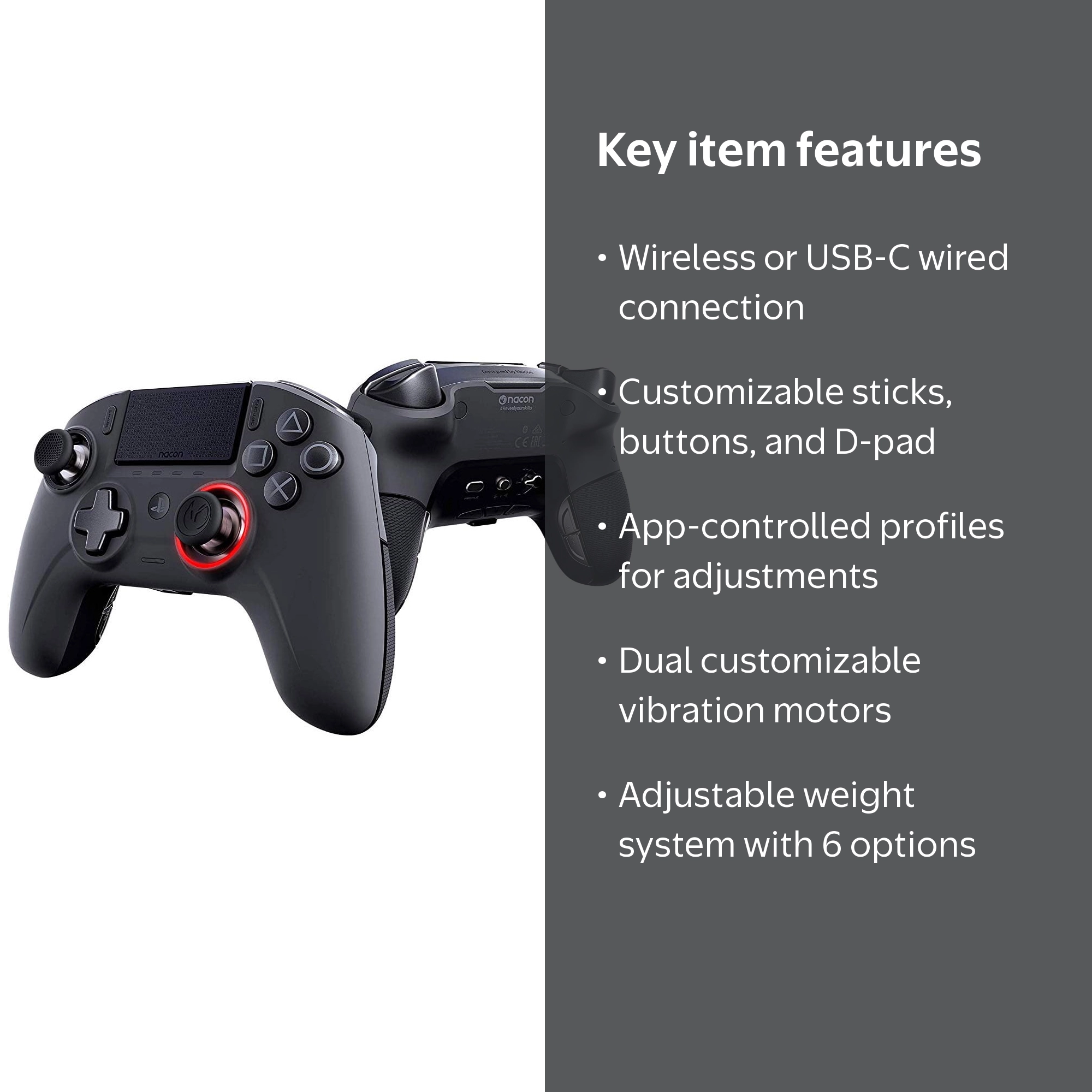 NACON Wireless / Wired Controller Esports Revolution Unlimited Pro