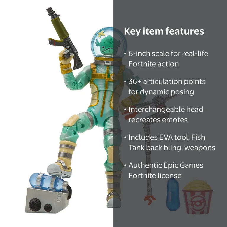 Fortnite, Action Figure, Leviathan, 6-inch, Premium Loadout