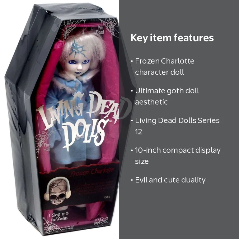 Living Dead Dolls Series 12 Frozen Charlotte Doll - Walmart.com