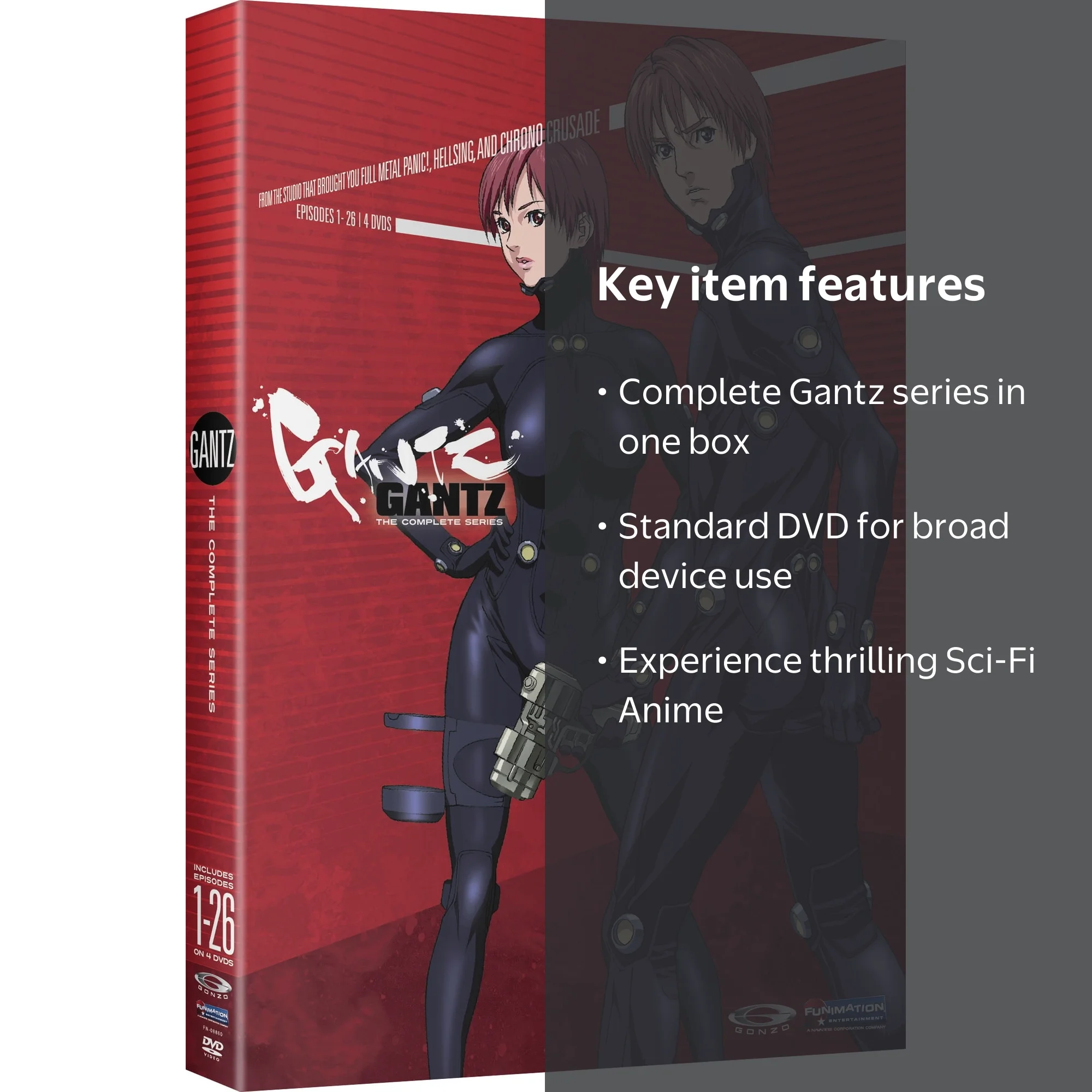 Gantz: The Complete Series Box Set DVD with Bizarre Sci-Fi Anime