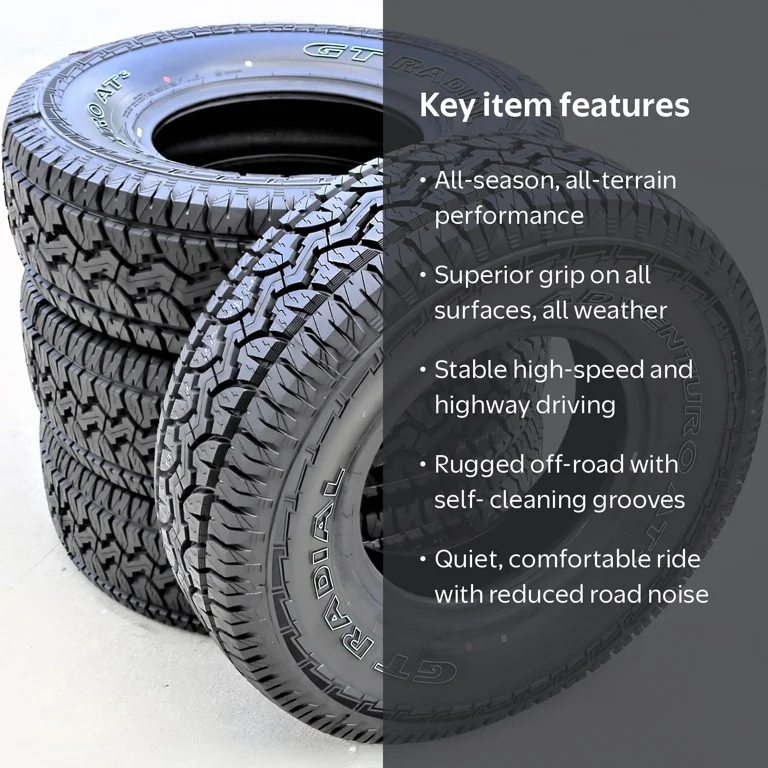 GT Radial Adventuro AT3 Tires, All Terrain, 235/75R15 105S XL, SUV