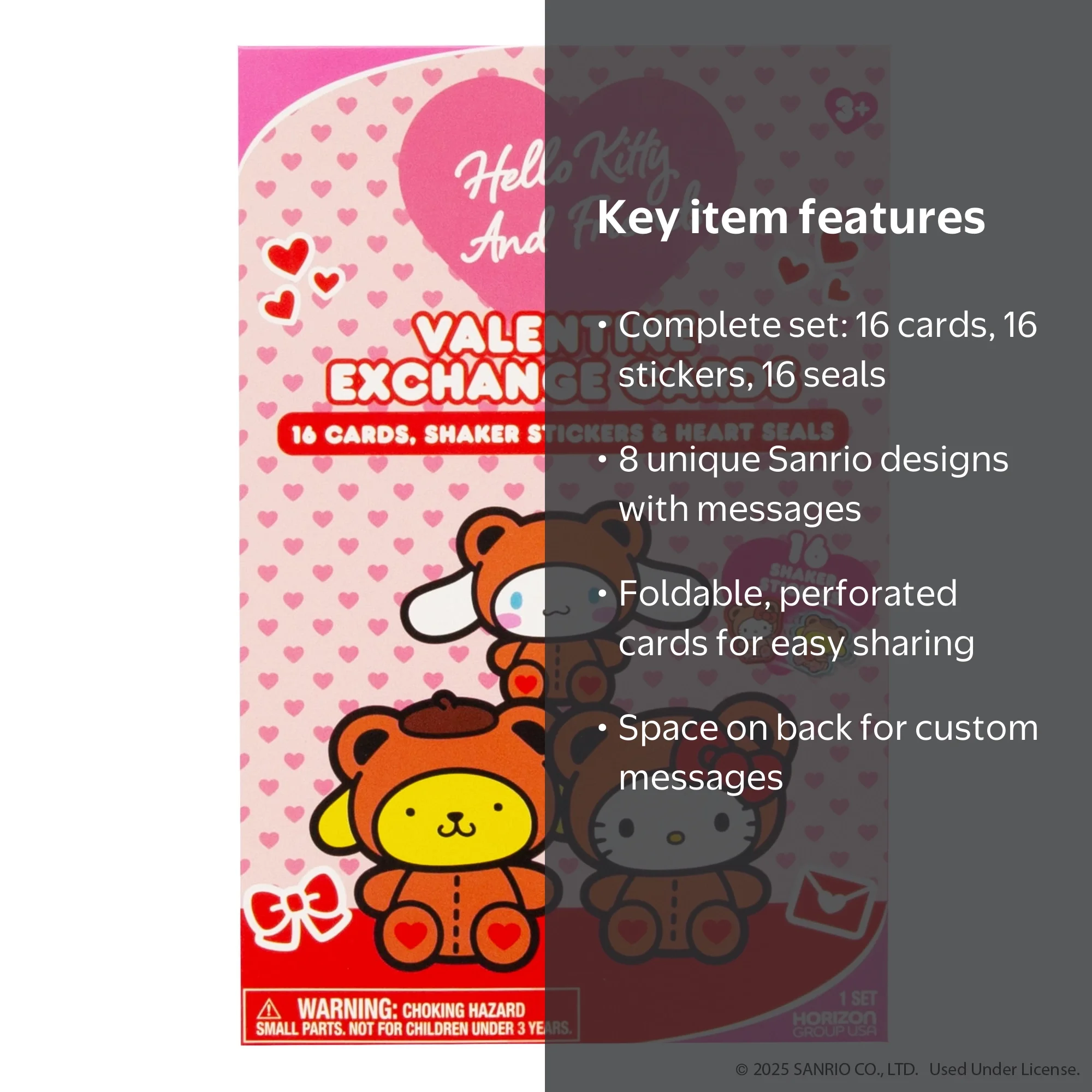 Hello Kitty® and Friends Valentine Exchange Cards Set with Shaker