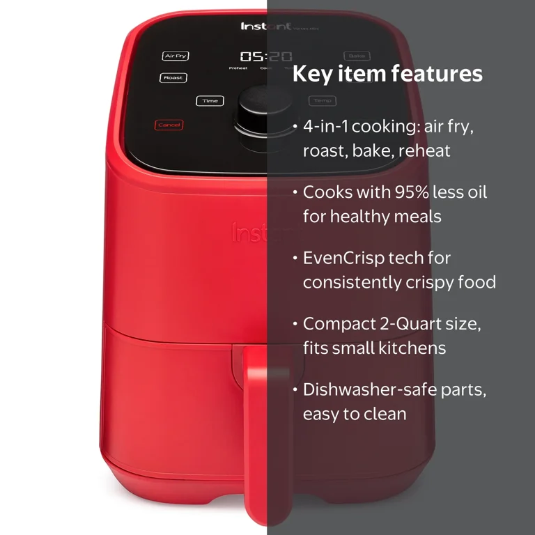 Instant Pot's Vortex 2-Quart Mini Air Fryer, 4-in-1 Compact Design