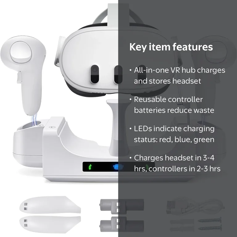 野*猫様  Quest 3 Charging Dock Prociv Charging Dock for Meta Quest 3, VR Stand, Rechargeable
