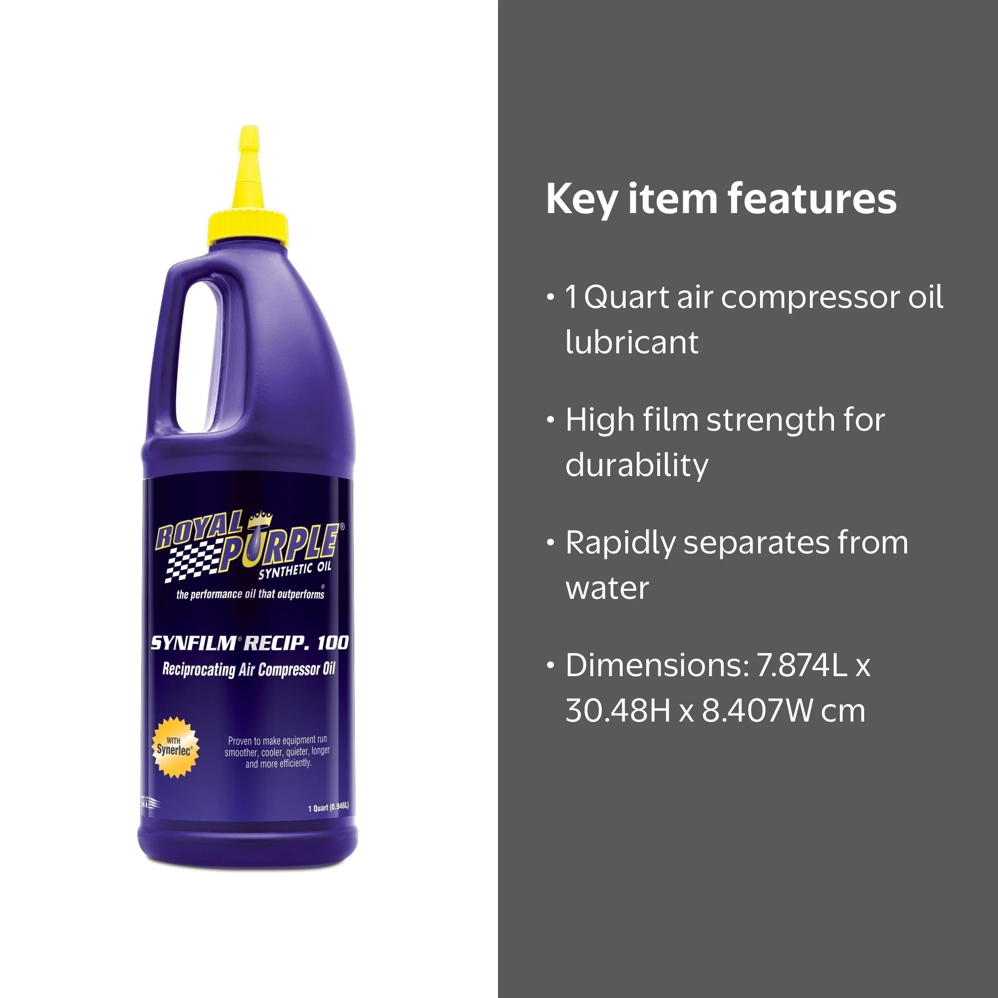 Royal Purple 01513 Synfilm Recip 100 High Performance Synthetic