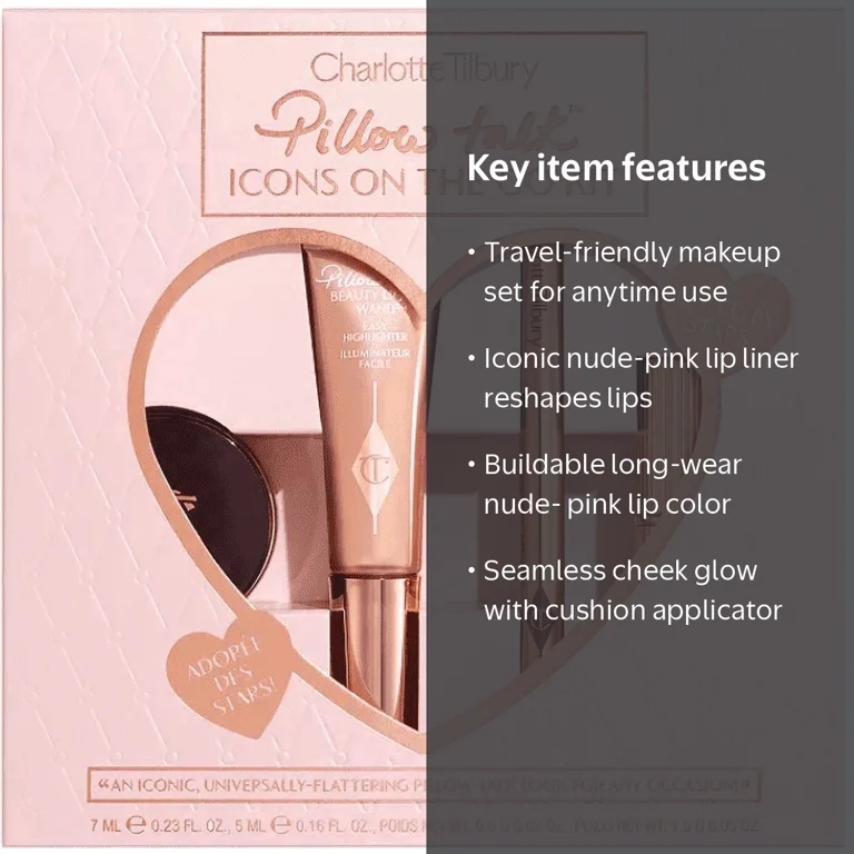Charlotte Tilbury Pillow Talk Icons On The Go Kit for Valentines
