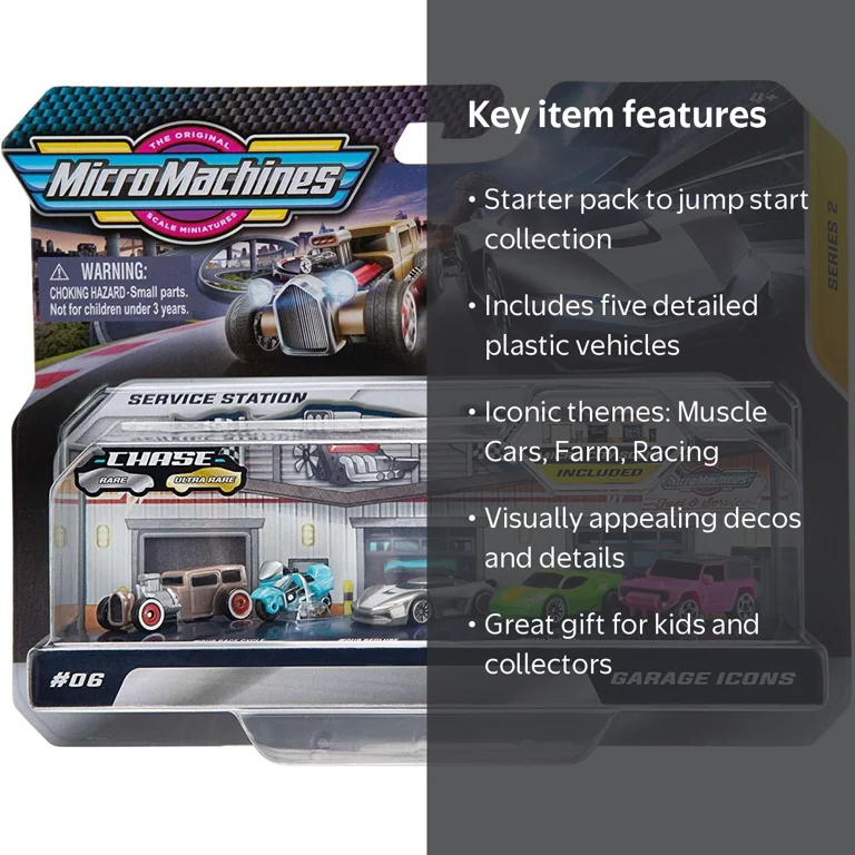 Wicked Cool Toys Micro Machines Car and Truck Play Vehicles