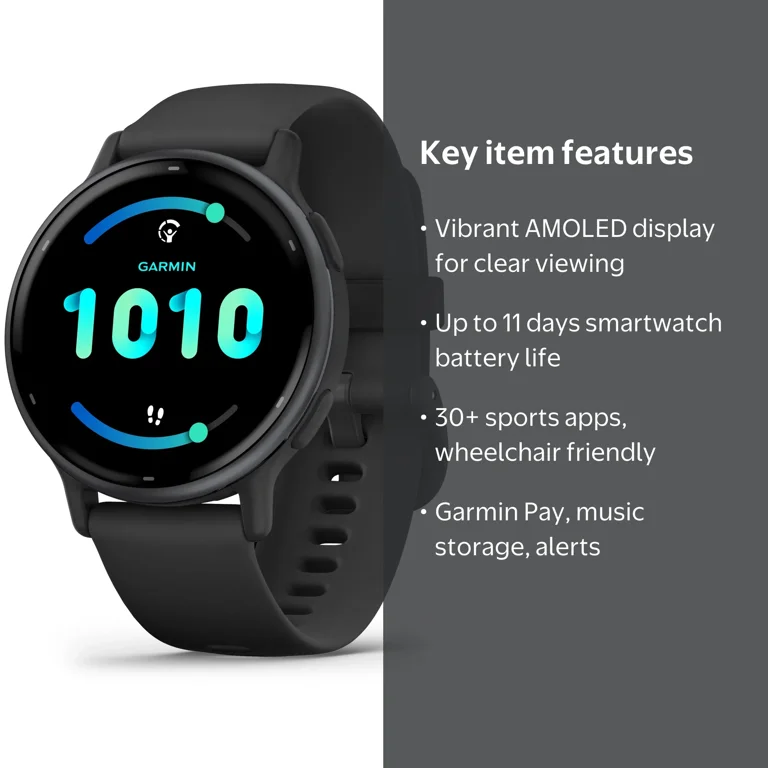 Garmin vívoactive 5, Health and Fitness GPS Smartwatch, AMOLED