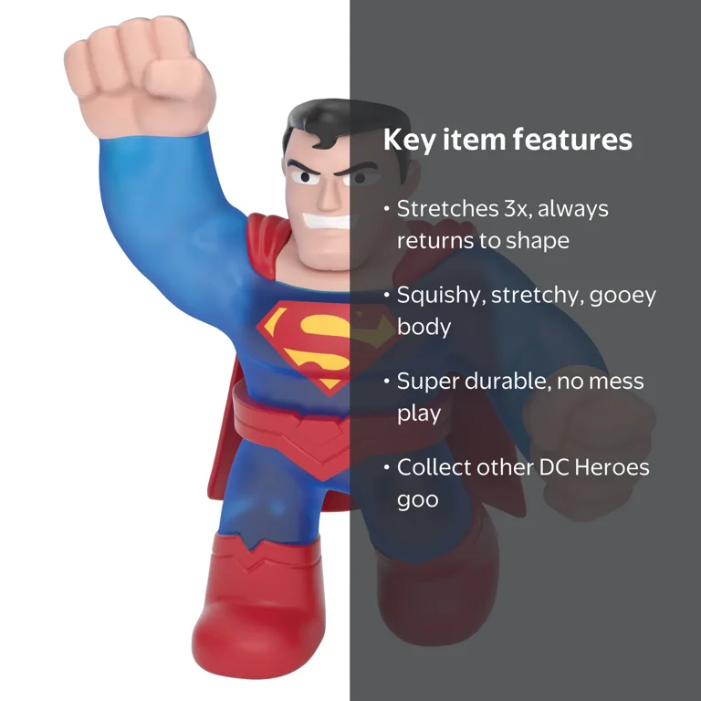 Heroes of Goo Jit Zu DC Hero Pack - Superman, Batman, Kids Action
