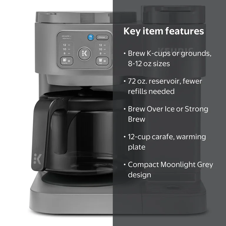 Keurig K-Duo Essentials, Hot & Iced Single-Serve K-Cup Pod Coffee