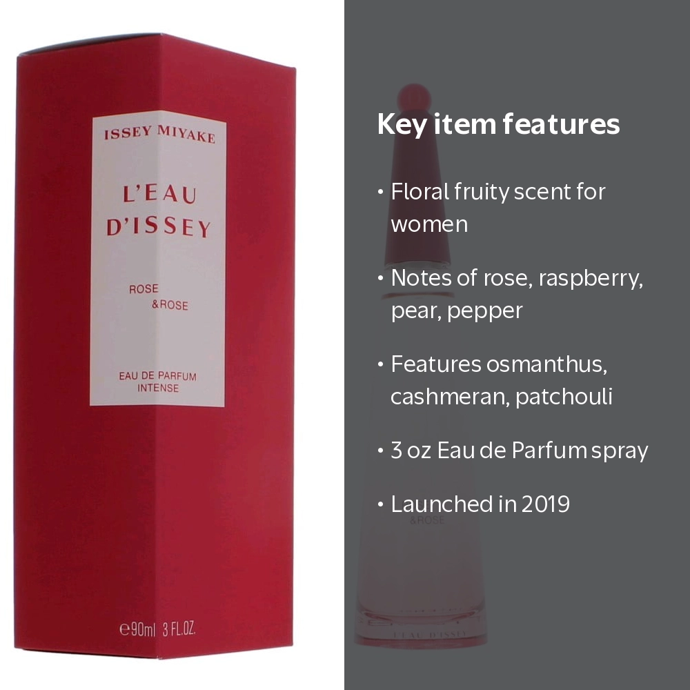 Issey Miyake, Leau Dissey Rose and Rose Intense, 3 oz EDP spray