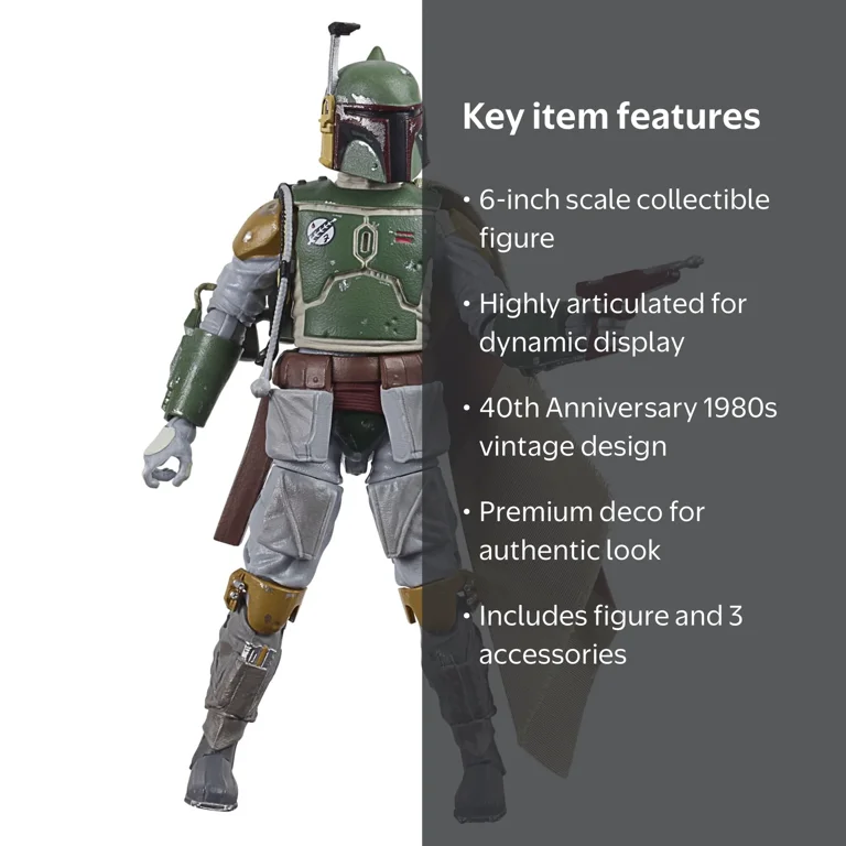 Star Wars Black Series Boba Fett 6 inch Scale 40th Anniversary