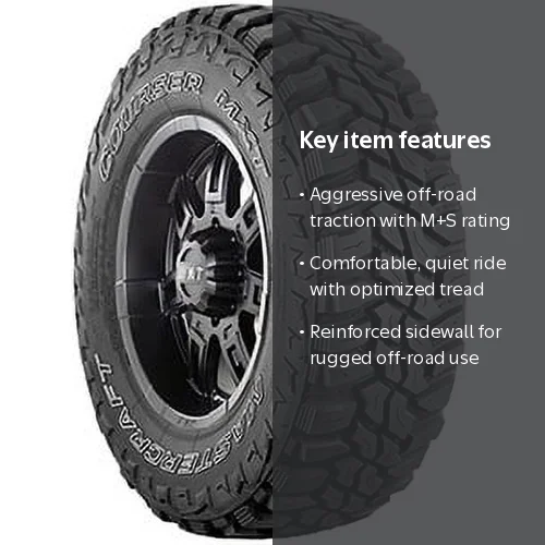 Misting Craft Cuda 195 キューダ195 Mastercraft Courser MXT 35X12.50R20 E/10PLY Light Truck & SUV Tire