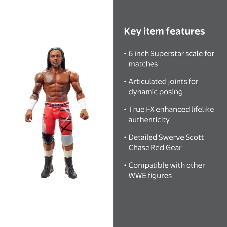 WWE Merchandise: Isaiah Swerve Scott Series 125 Action Figure Toy