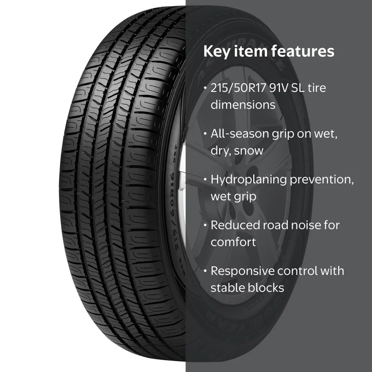Goodyear Assurance 215/50R17 91V All-Season Passenger Tire for All