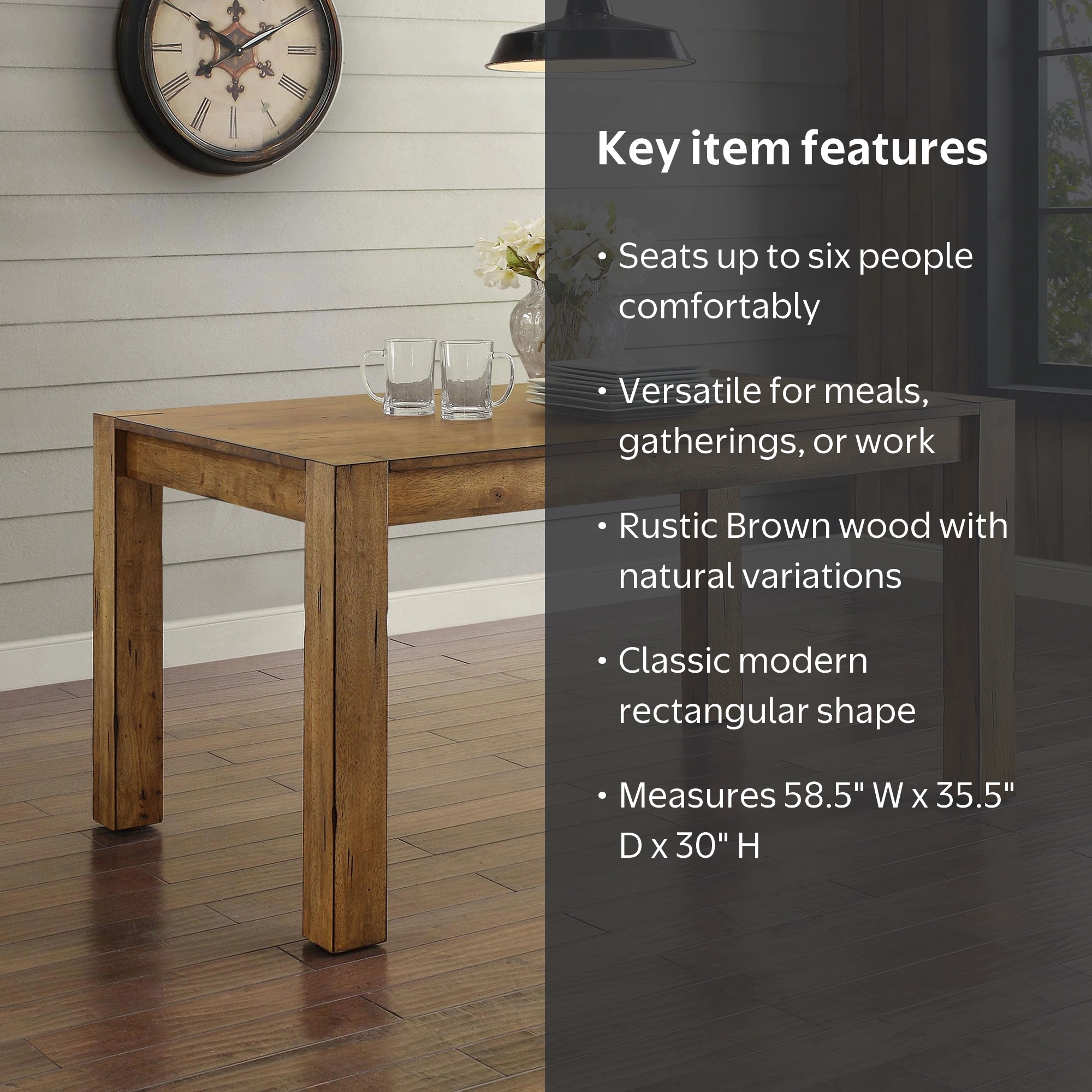 better homes and gardens bryant 5-drawer dresser rustic brown finish & Dining Table, Brown, 58.5 in x 35.5 in x 30 in Big & Tall Vintage 90s Jayne Copeland Size:52 US Jacket/Waistcoat + 46W Trousers and other delicate items