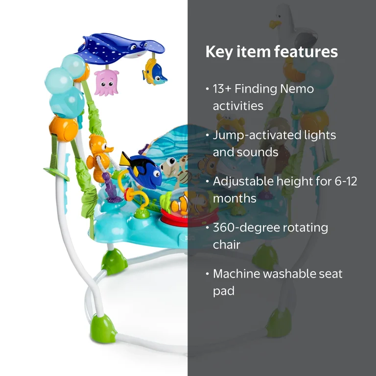 Bright Starts, Baby Activity Center Jumper, Nemo-themed