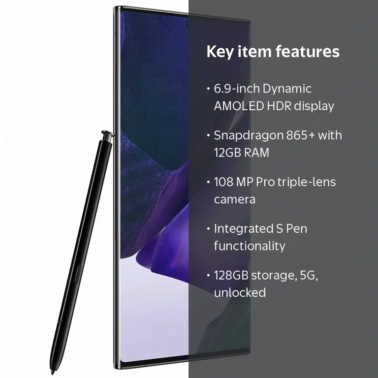 Restored Samsung Galaxy Note 20 Ultra 5G N986U (Fully Unlocked