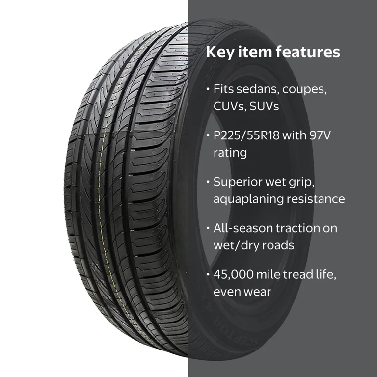 Sceptor 4XS All-Season 225/55R18 97V Tire - Walmart.com