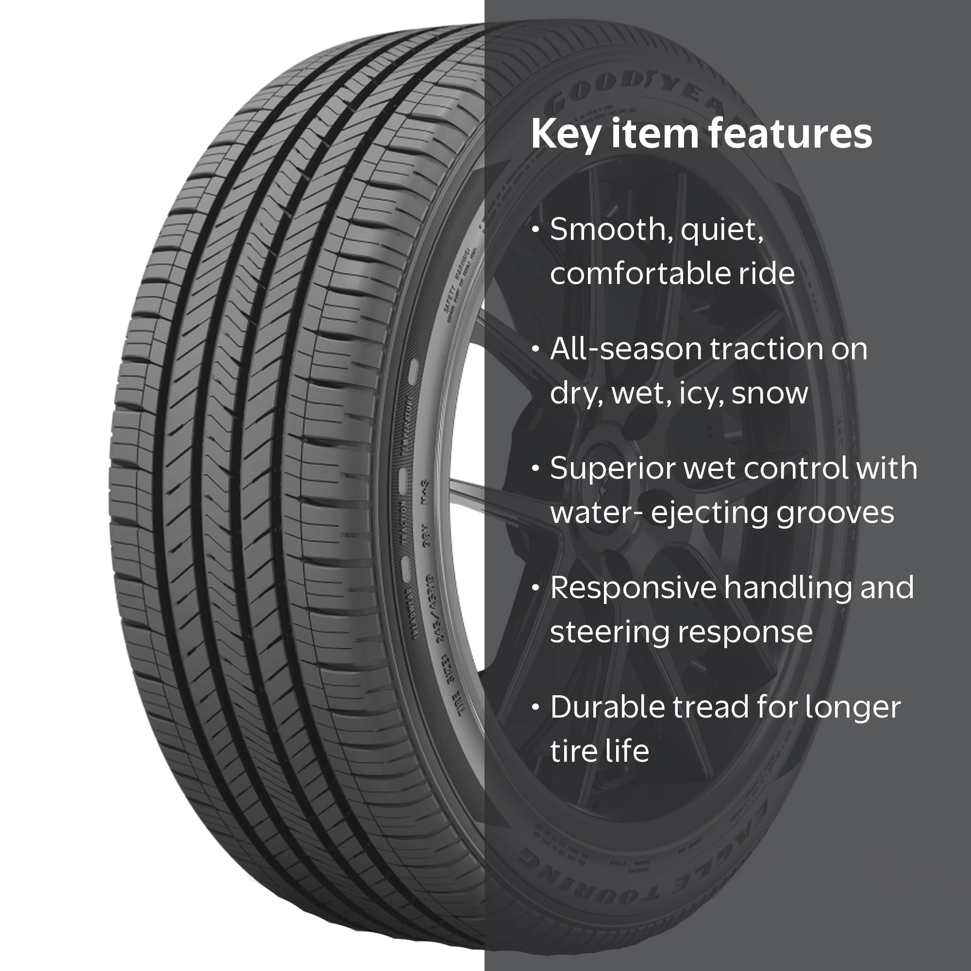 Free Shipping! Goodyear Eagle Touring All Season 235/55R20 102V