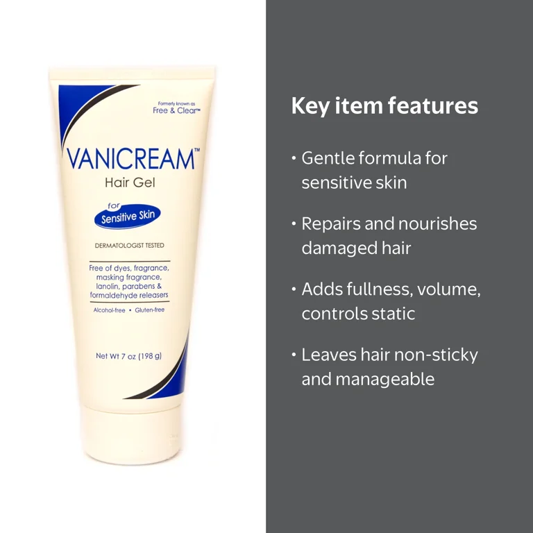 Free & Clear Natural Shine Enhancing & Nourishing Hair Styling Gel