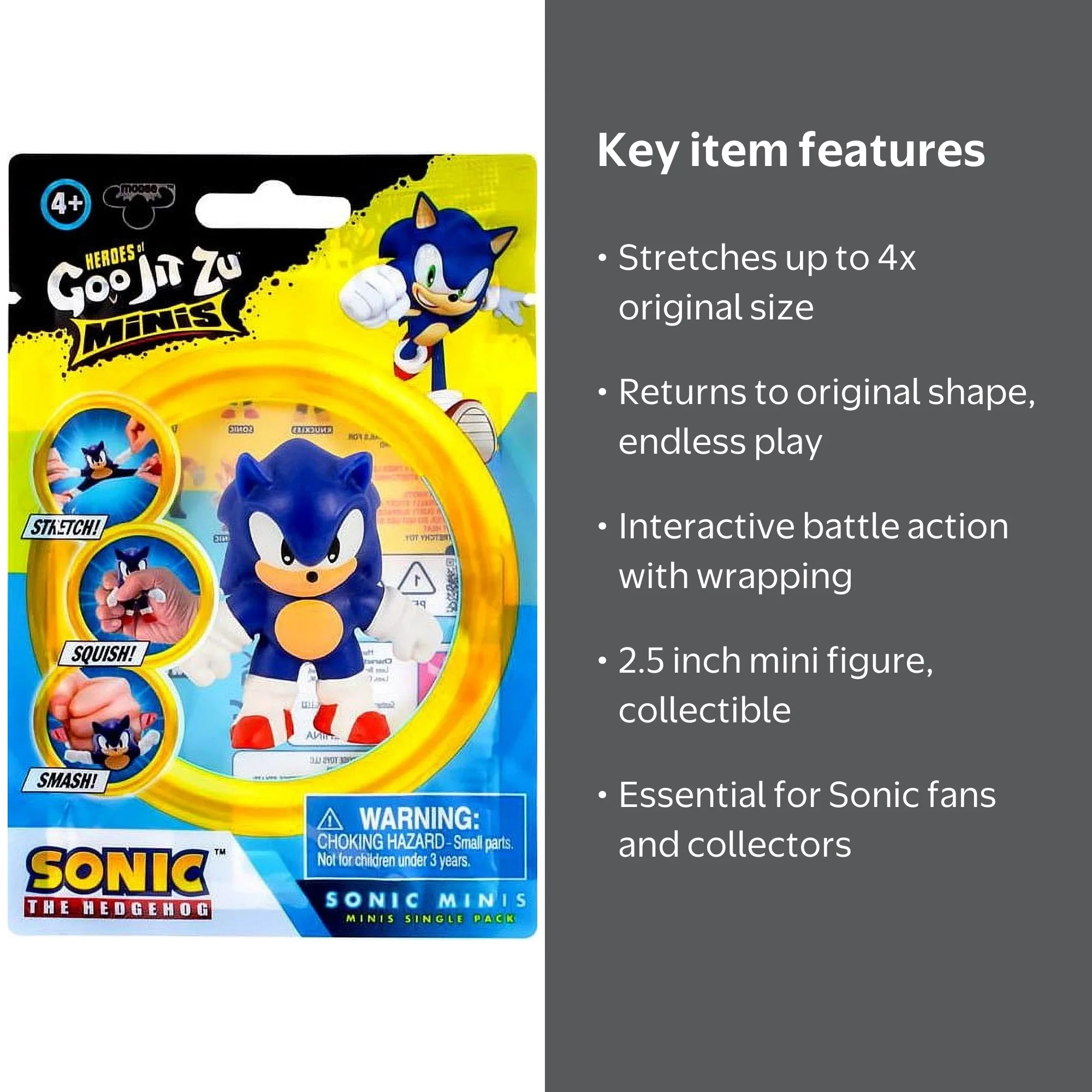 Heroes of Goo Jit Zu MINIS Sonic Action Figure - Walmart.com
