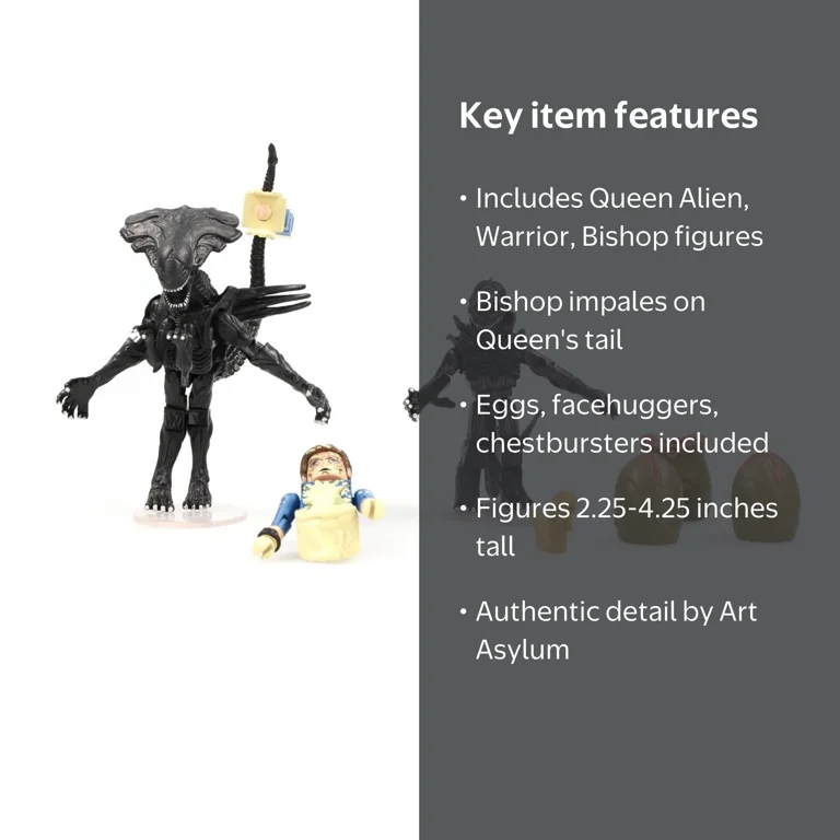 Minimates Queen Alien Minifigure Deluxe Set (with Warrior Alien