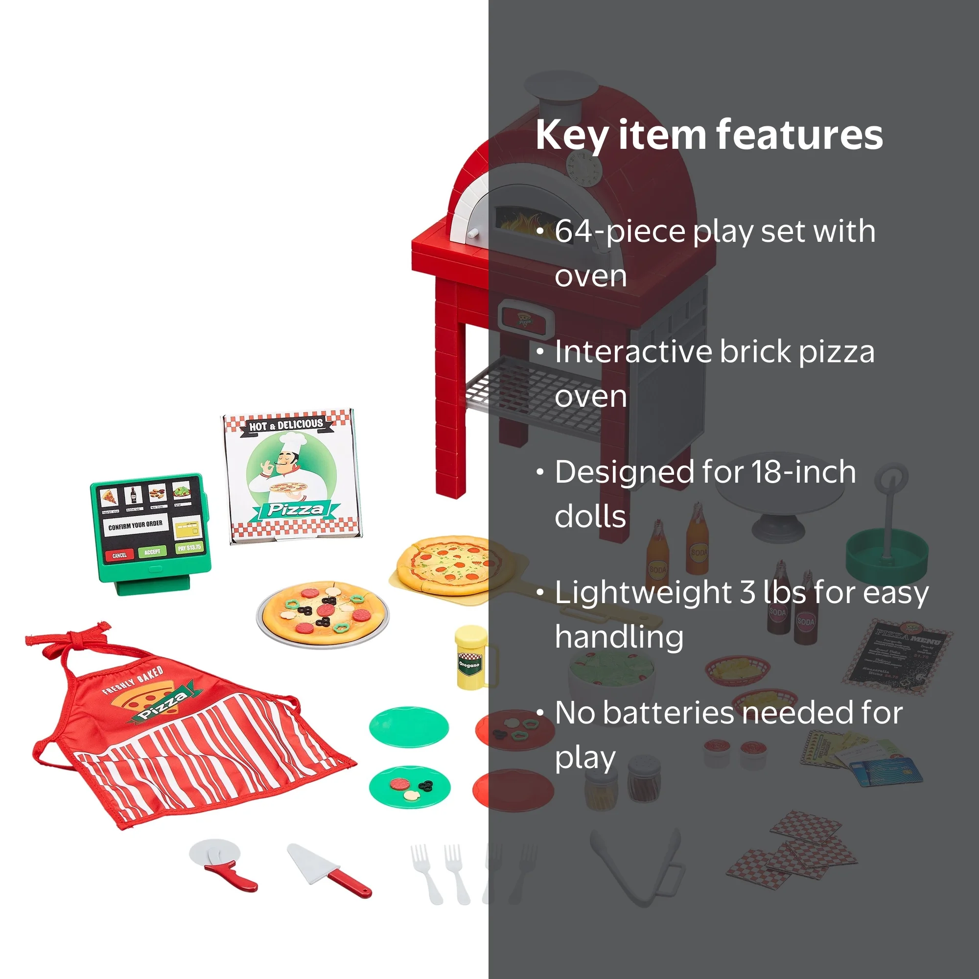 My Life As Red Pizzeria Play Set for 18