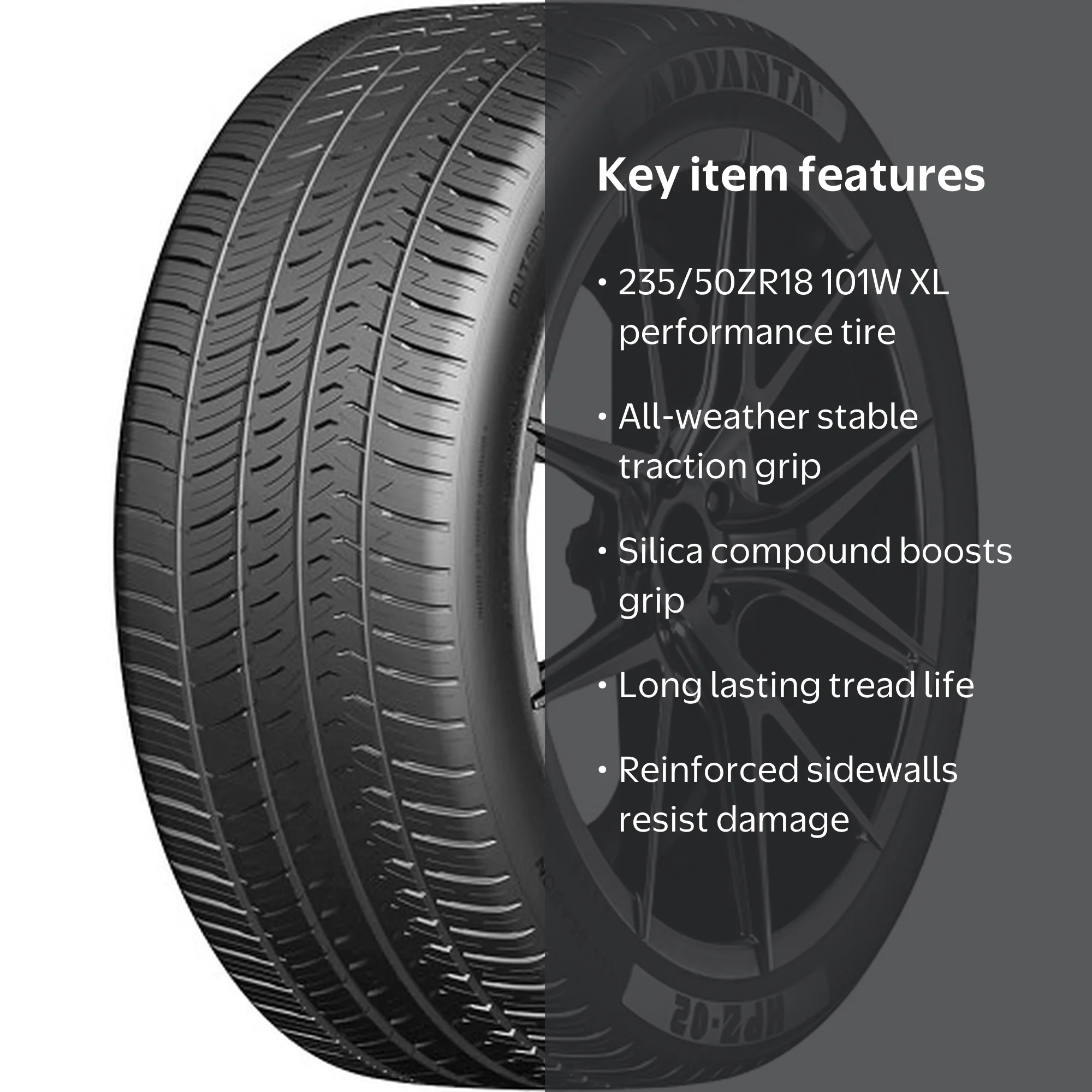 Advanta HPZ-02 Performance 235/50ZR18 101W XL Passenger Tire