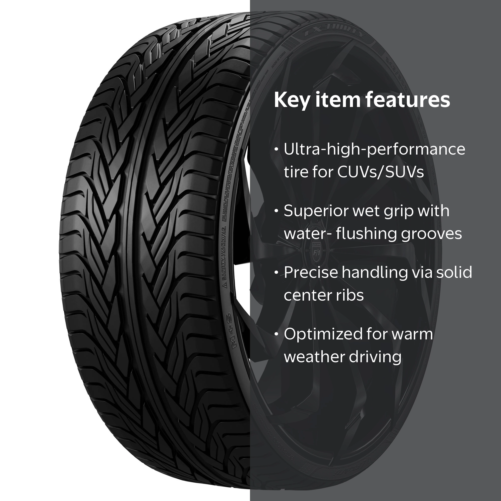 Lexani, All-Season Tire, 295/30-22 103 W XL, Black - Walmart.com